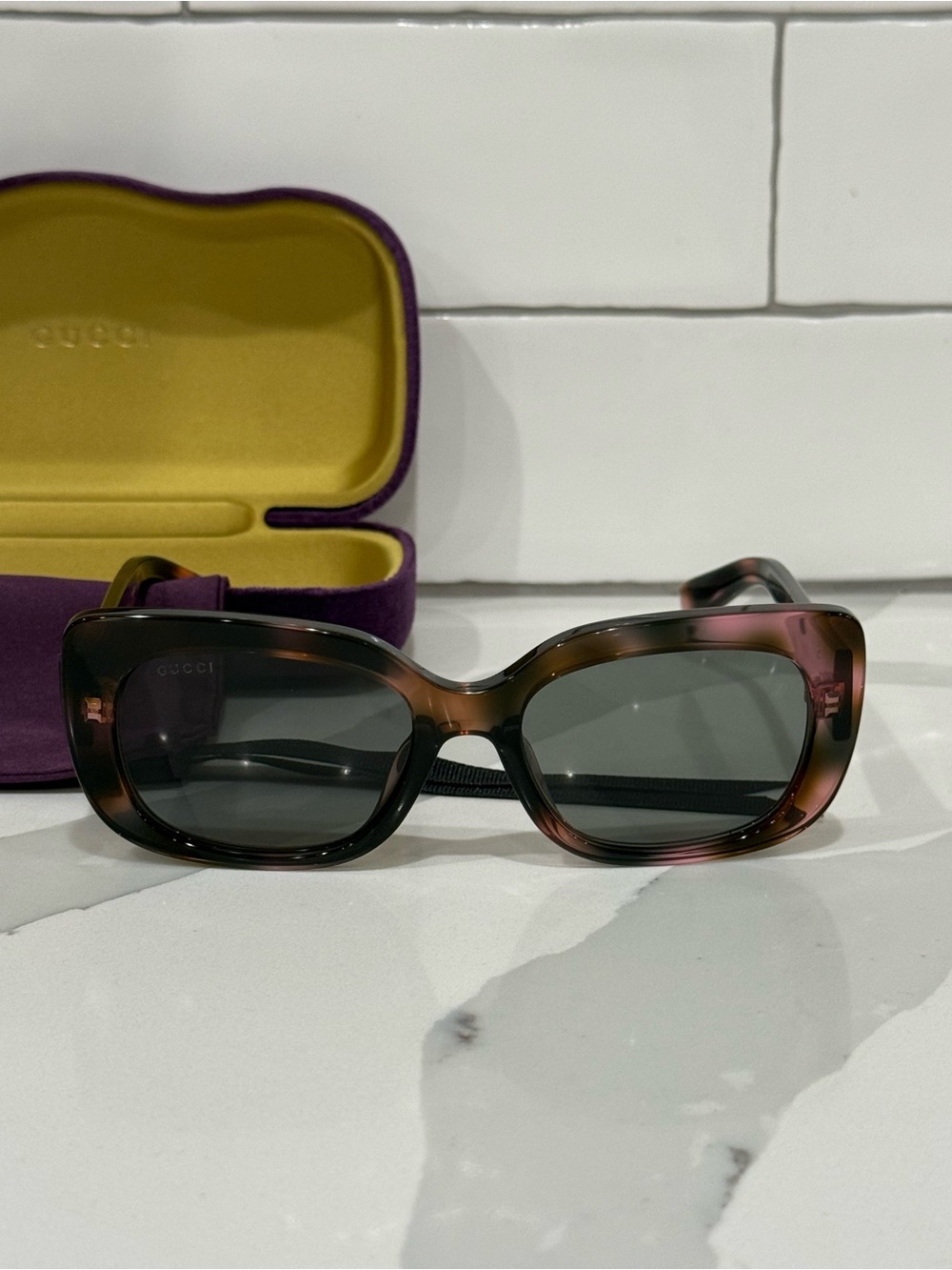 Gucci GG1979SK 003 Tortoiseshell Sunglasses NWT w/ Case